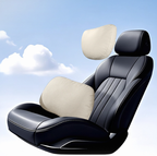 Ergonomic Car Headrest & Lumbar Support Pillow Set – Memory Foam Neck and Back Cushion for Driving Comfort