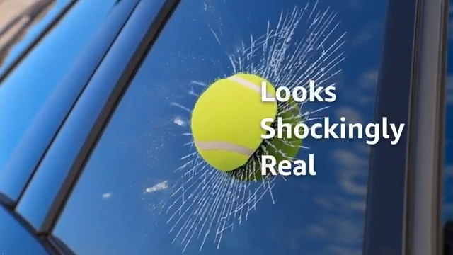 3D Broken Glass Car Sticker