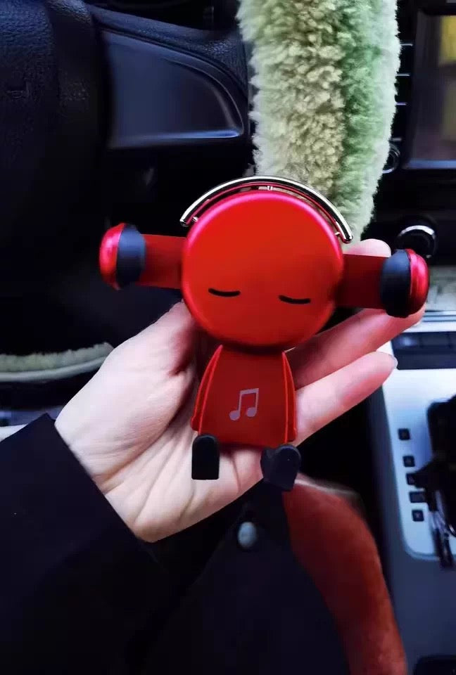 Cute Cartoon Car Phone Mount – 360° Rotatable Vent Mount for All Phones
