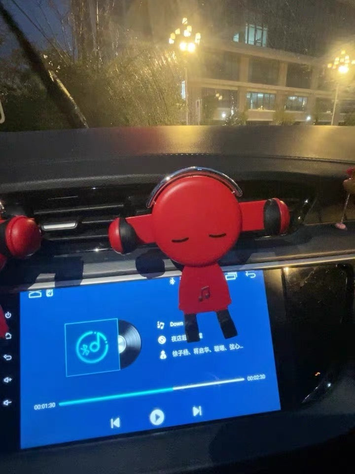 Cute Cartoon Car Phone Mount – 360° Rotatable Vent Mount for All Phones