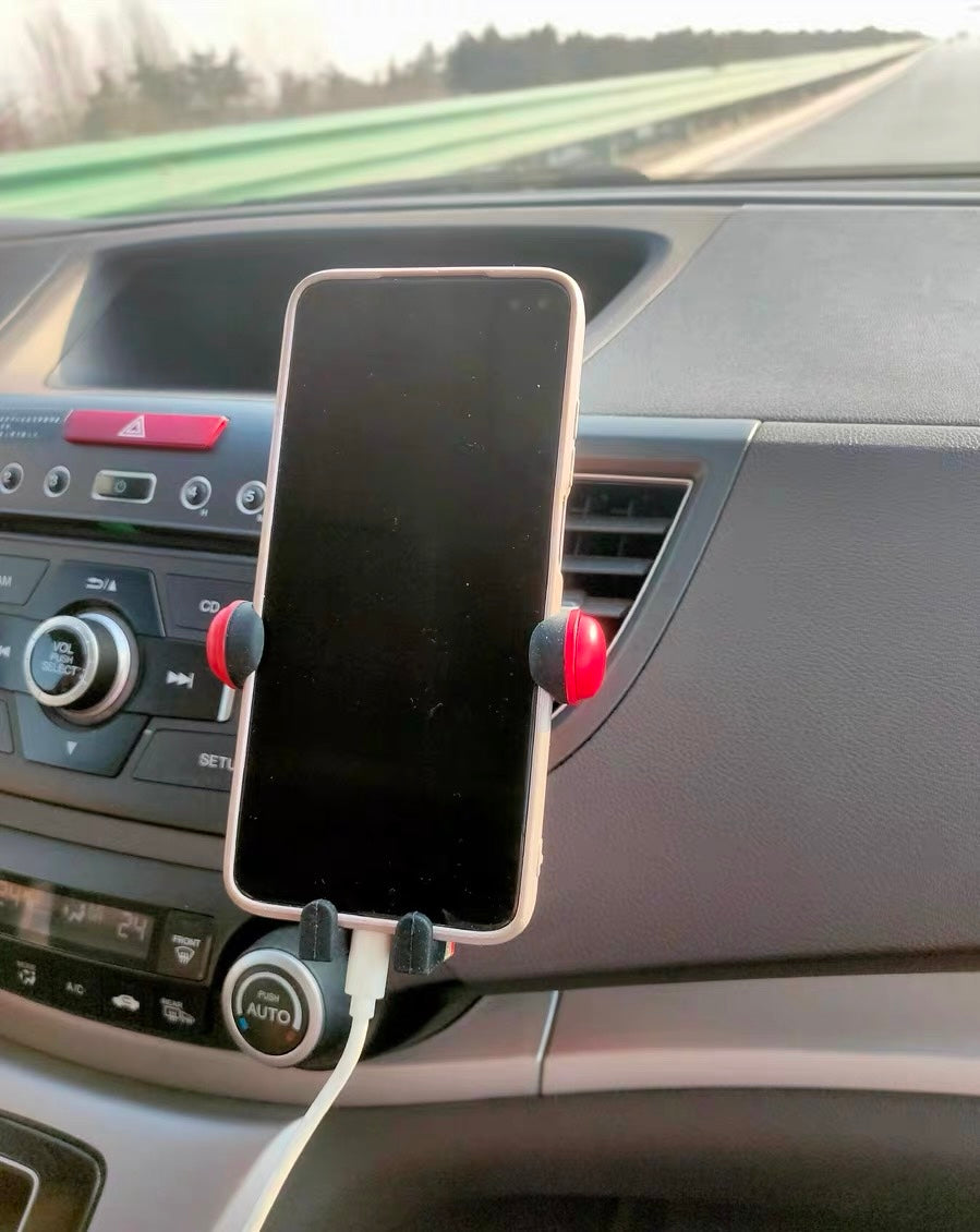 Cute Cartoon Car Phone Mount – 360° Rotatable Vent Mount for All Phones