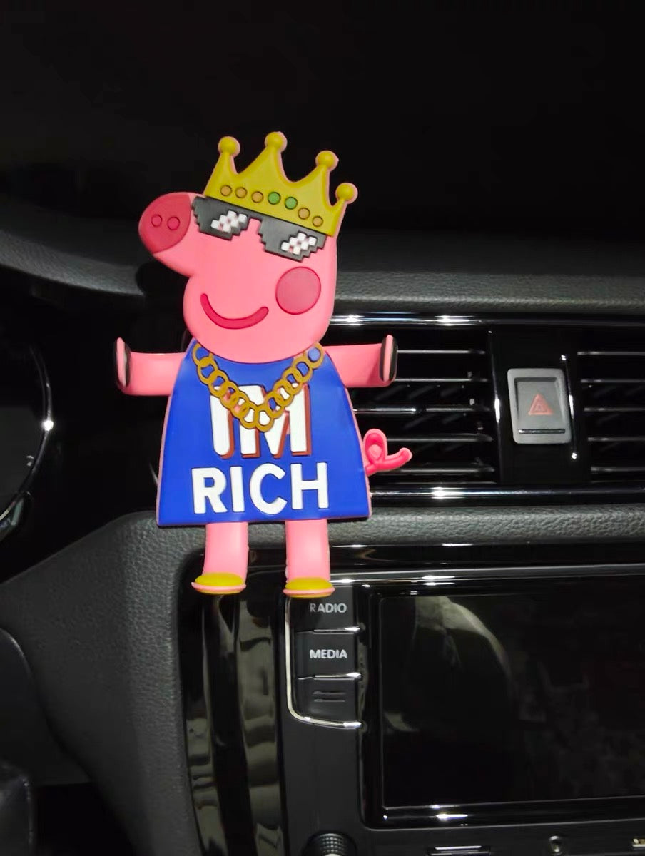 Peppa Pig Car Phone Mount – Multifunctional 360° Rotatable Vent Holder