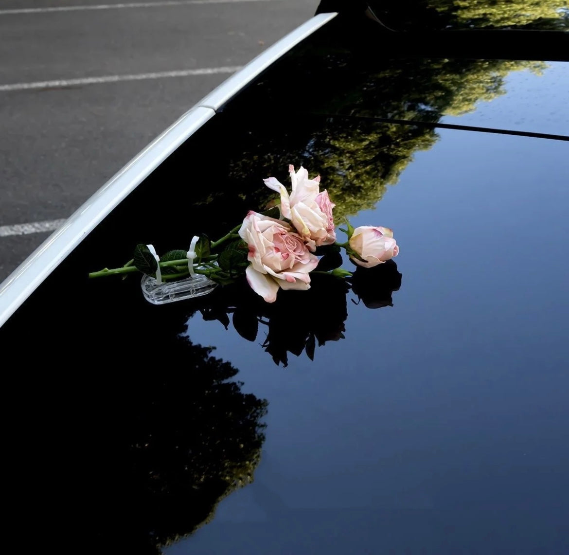 Romantic Rose Car Rear Decoration