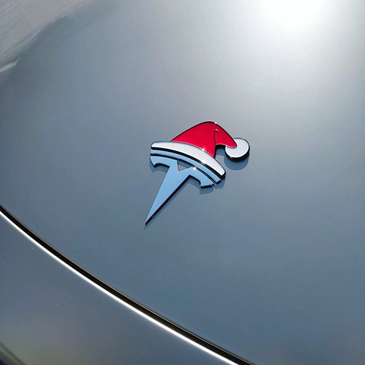 3D Santa hat car sticker