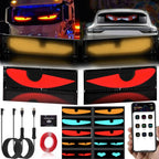 Devil Eyes LED for Cars – Programmable Patterns, App & Remote Control, Flexible Digital Display