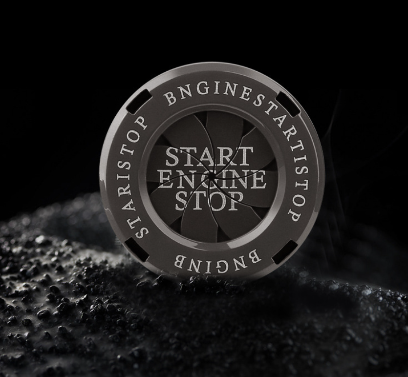Start Stop Engine Button Cover – Luxury Metal Car Ignition Decoration Ring