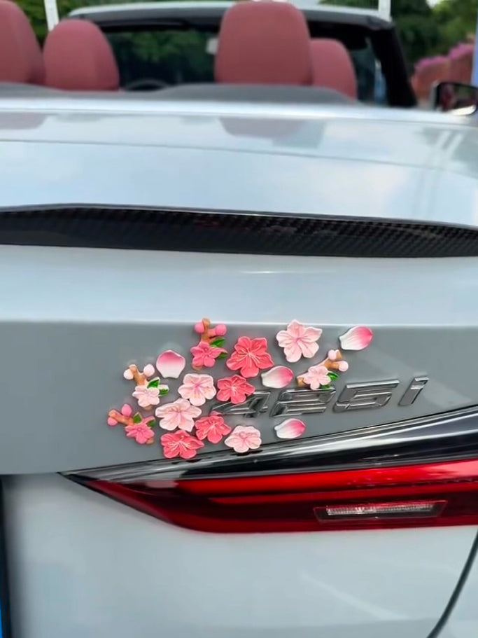 3D Daisy Car Sticker Set