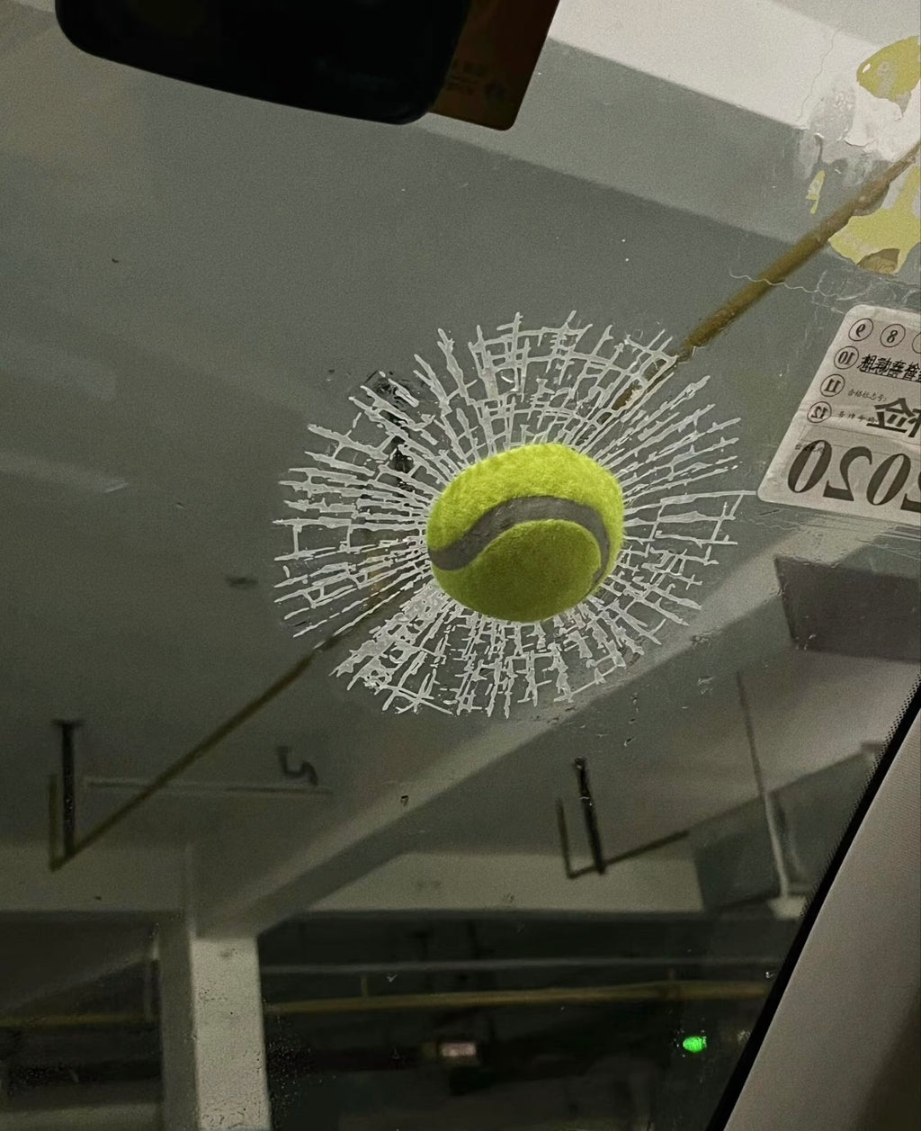3D Broken Glass Car Sticker