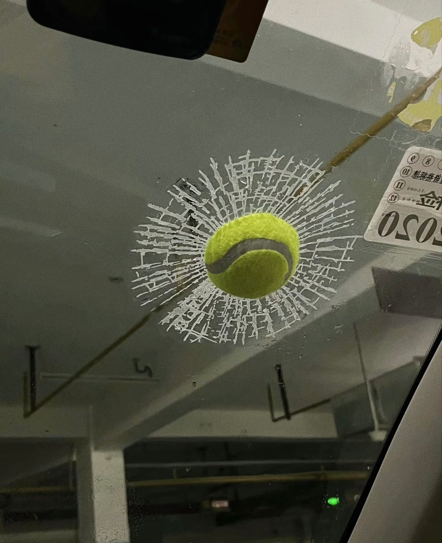 3D Broken Glass Car Sticker