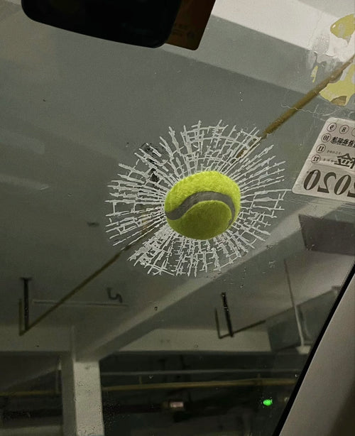 3D Broken Glass Car Sticker
