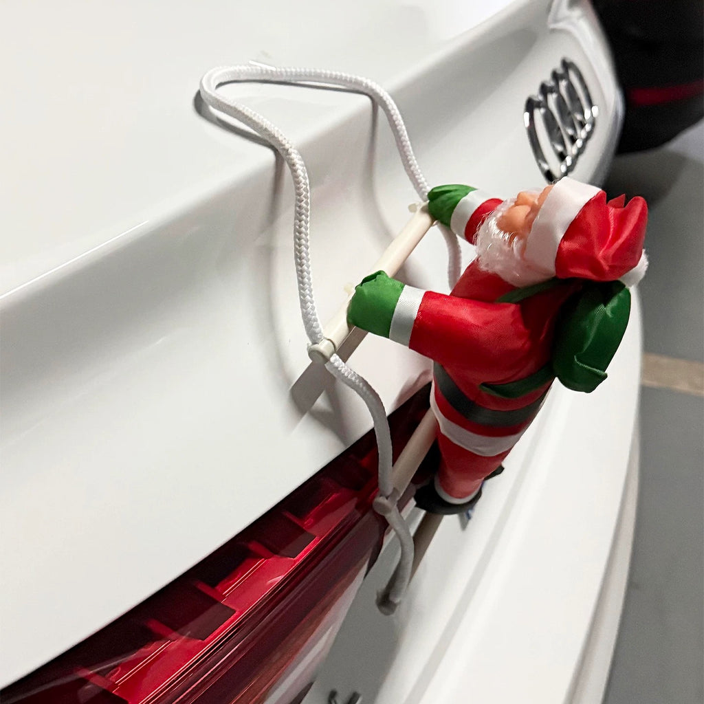 Climbing Santa Car Ornament