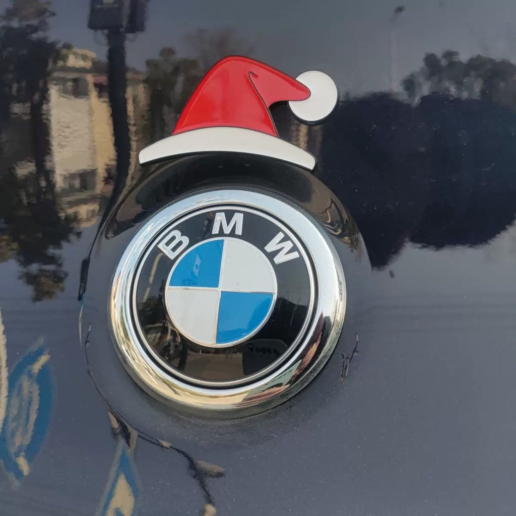 3D Santa hat car sticker