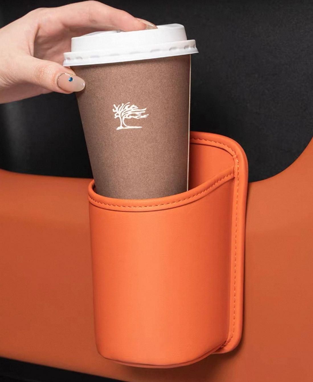 Multifunctional Car Cup Holder Organizer – Phone & Coffee Storage