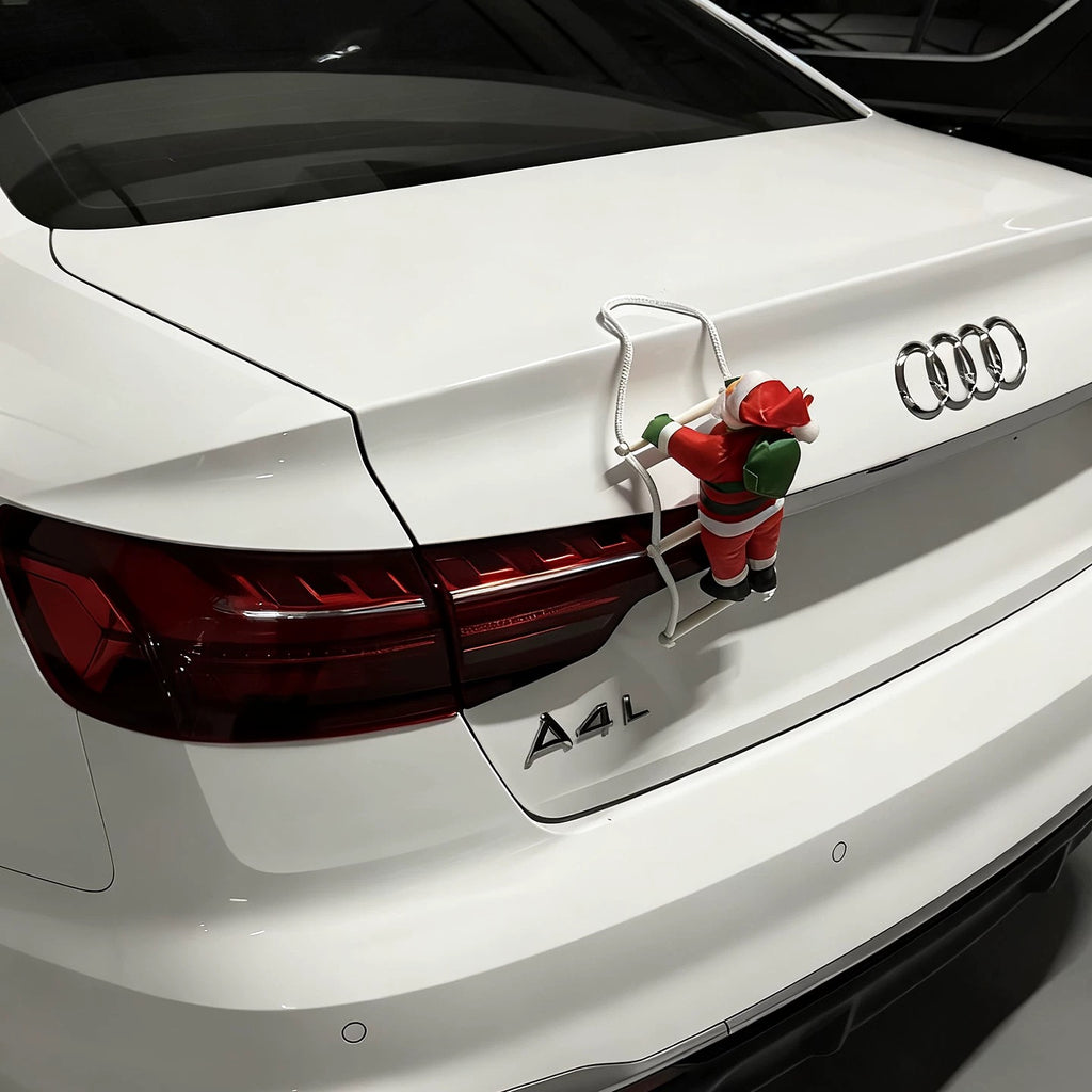 Climbing Santa Car Ornament