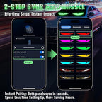 Devil Eyes LED for Cars – Programmable Patterns, App & Remote Control, Flexible Digital Display