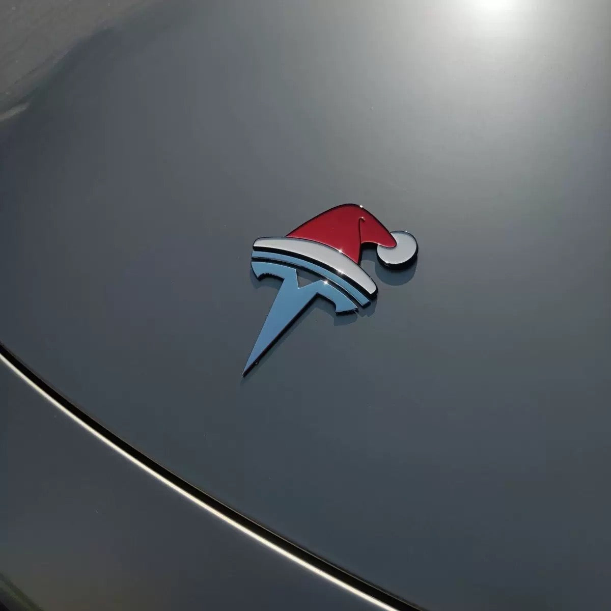 3D Santa hat car sticker