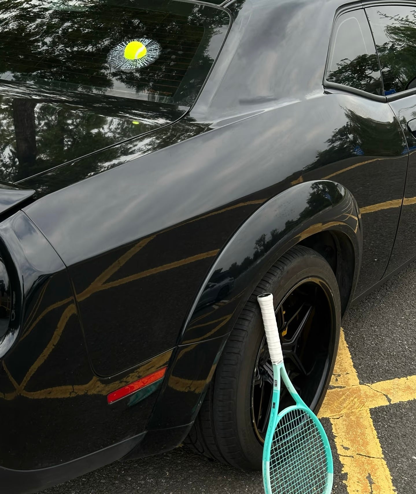 3D Broken Glass Car Sticker