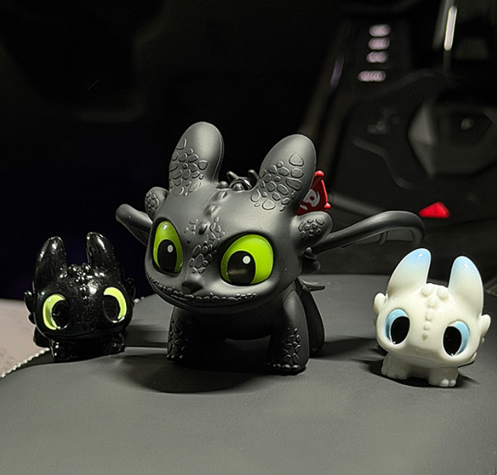 Glow Dragon Car Dashboard Ornament – Cute LED Night Light Interior Decor