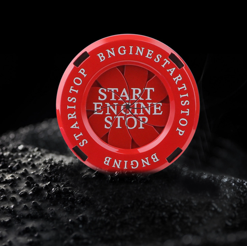 Start Stop Engine Button Cover – Luxury Metal Car Ignition Decoration Ring