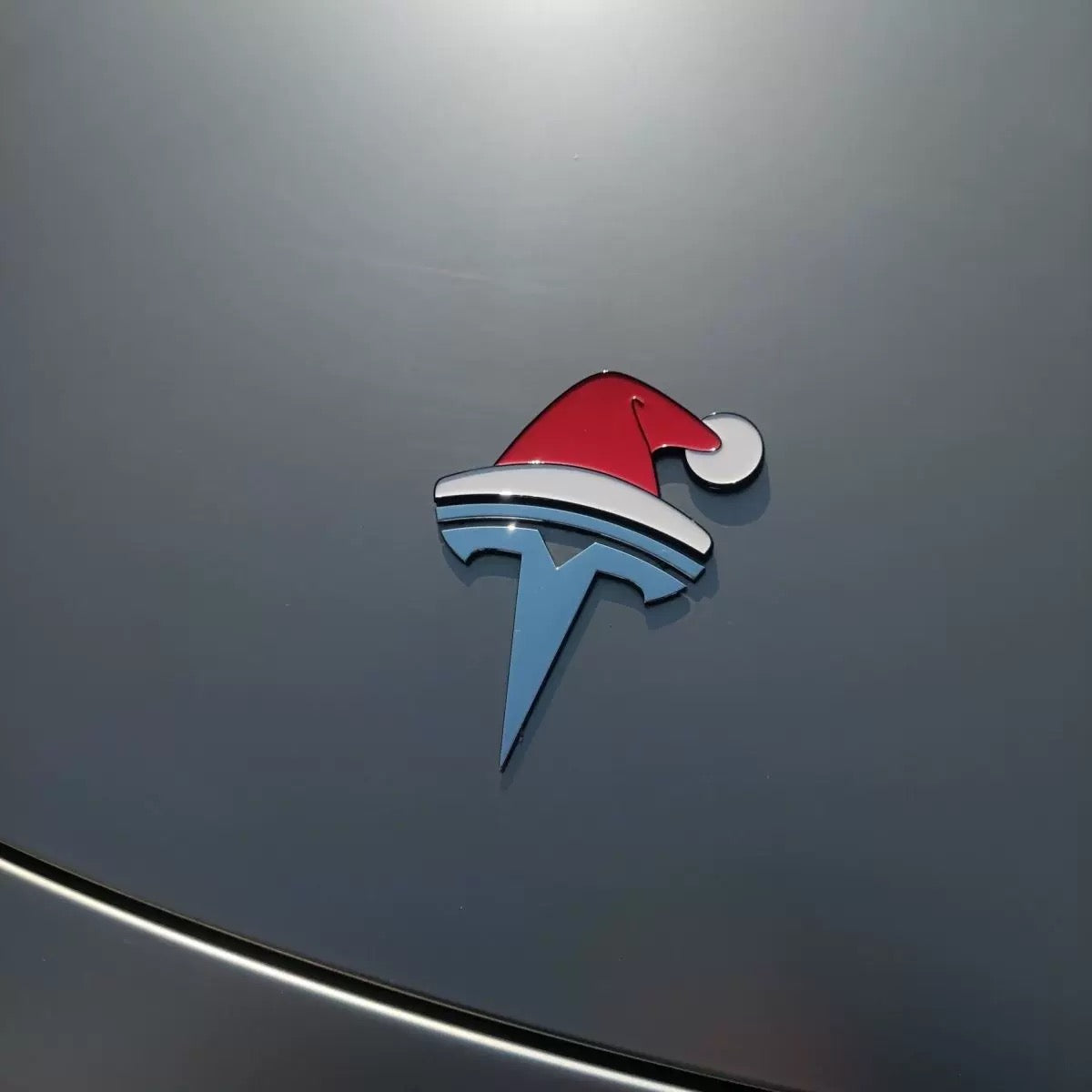 3D Santa hat car sticker