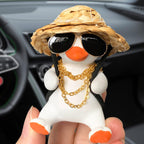 Swinging Duck Car Mirror Hanging Ornament, Car Hanging Accrssories