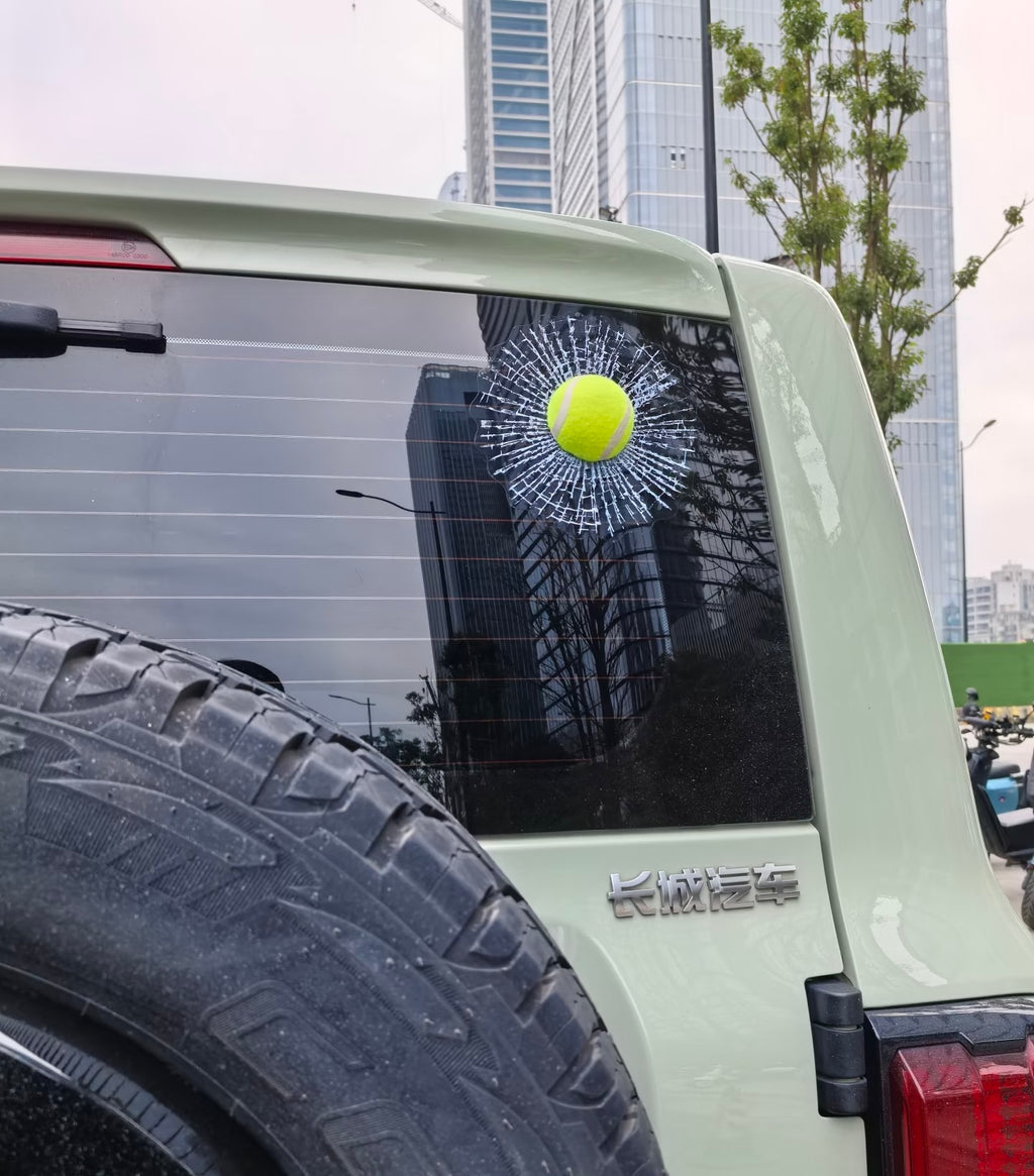 3D Broken Glass Car Sticker