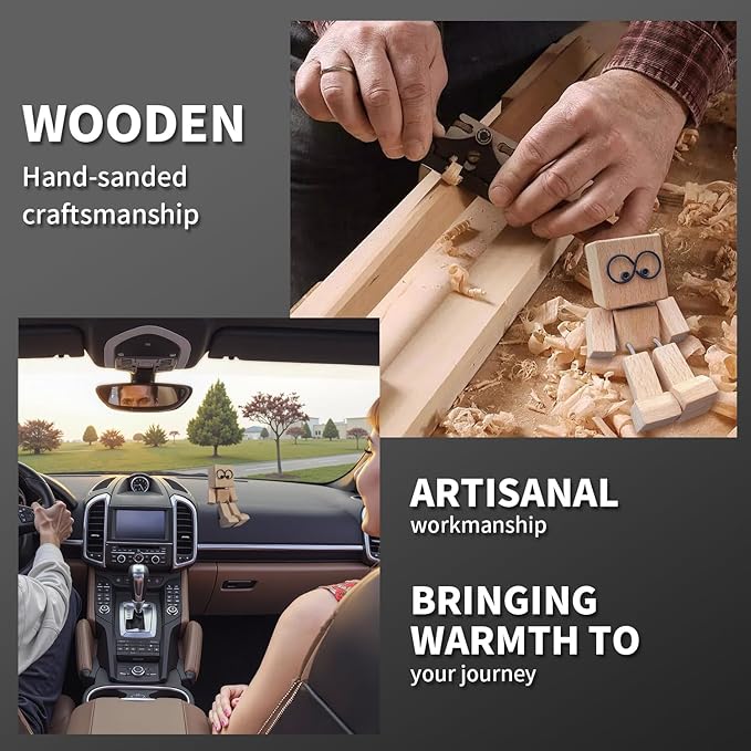 Shaking Wooden Man Figurine