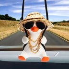 Swinging Duck Car Mirror Hanging Ornament, Car Hanging Accrssories