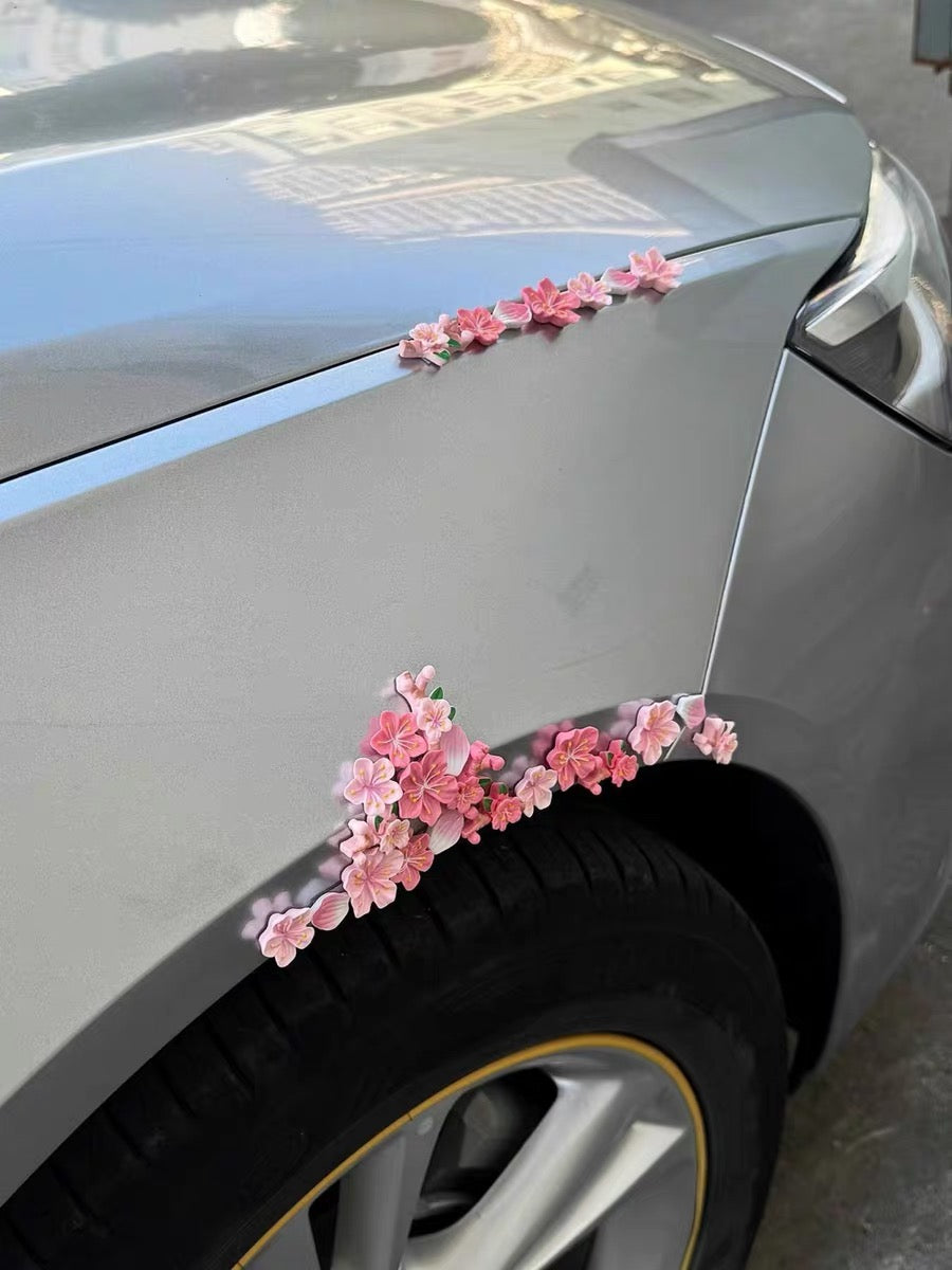 3D Daisy Car Sticker Set
