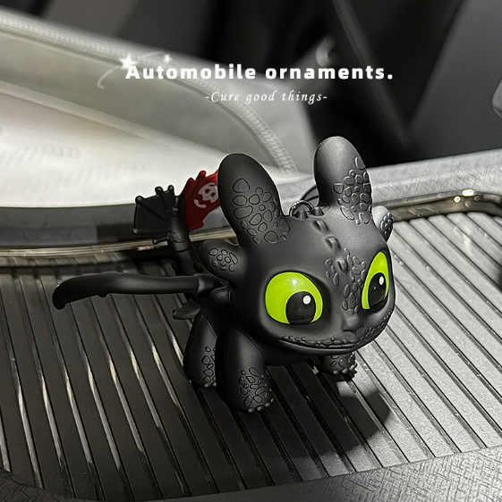 Glow Dragon Car Dashboard Ornament – Cute LED Night Light Interior Decor