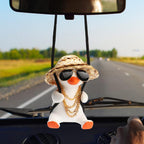 Swinging Duck Car Mirror Hanging Ornament, Car Hanging Accrssories