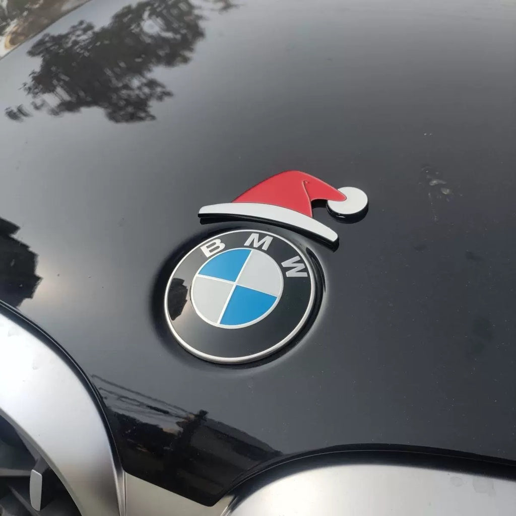 3D Santa hat car sticker