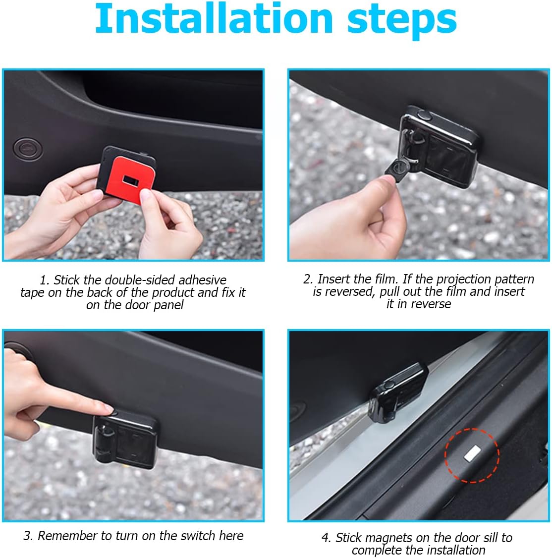 Car Door Lights Logo Projector