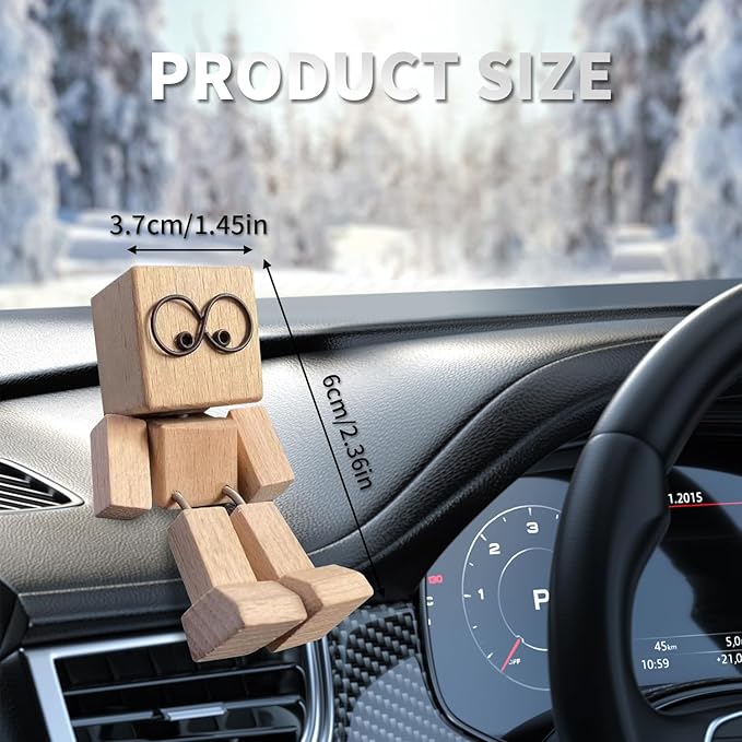 Shaking Wooden Man Figurine