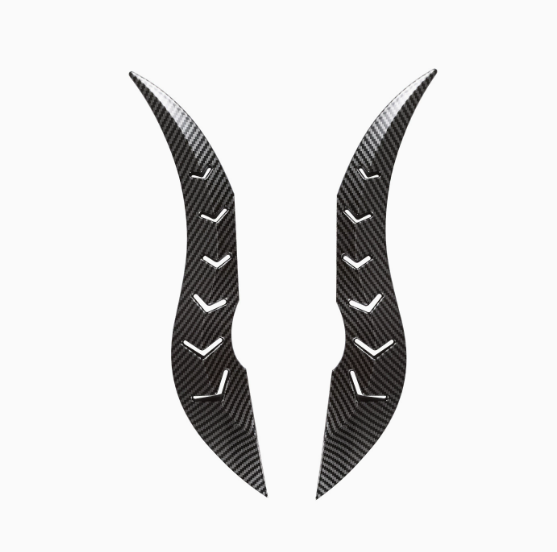 3D Shark Fin Car Roof Decoration – Carbon Fiber Style Exterior Trim Sticker