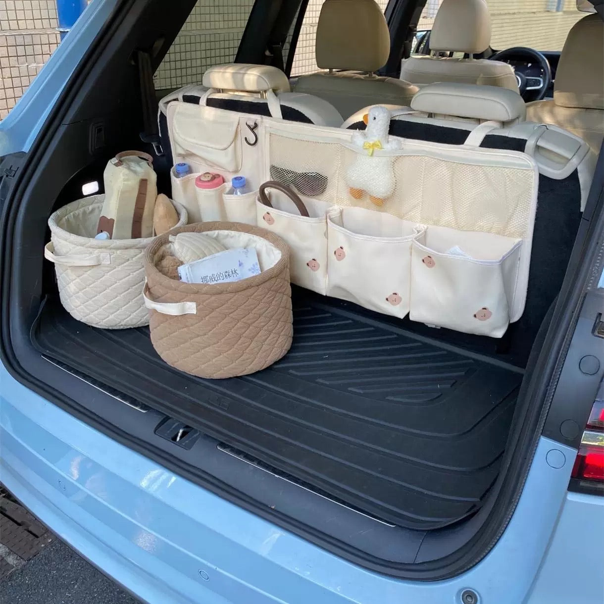 Car Back Seat Trunk Organizer – Large Capacity Storage Pockets