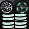 Diamond-Grade Reflective Wheel Rim Stickers – Night Safety Glow Strips for Car, Motorcycle & Bicycle