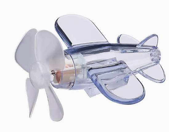 Cute Spinning Airplane Car Vent Clip with LED Light