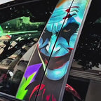 Clown Style Car B-Pillar Scratch Cover Sticker – Creative 3D Auto Protection Decal (Pair)