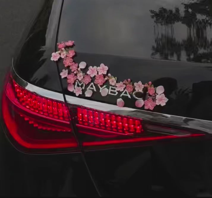 3D Daisy Car Sticker Set