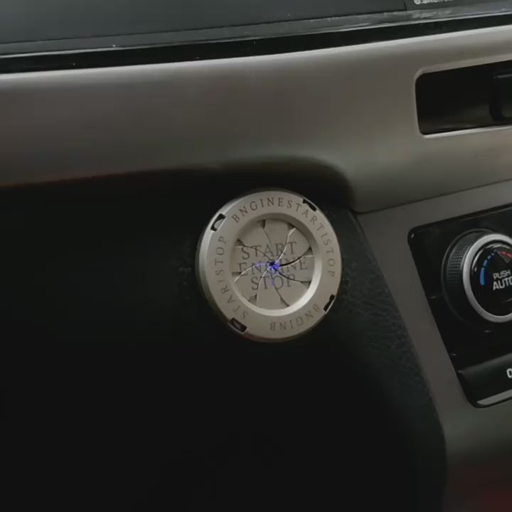 Start Stop Engine Button Cover – Luxury Metal Car Ignition Decoration Ring